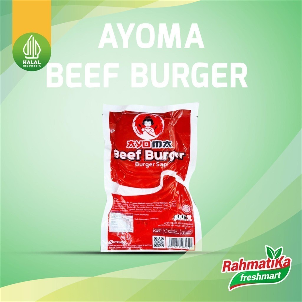 

Ayoma Beef Burger Isi 10 Pcs / 250 gr