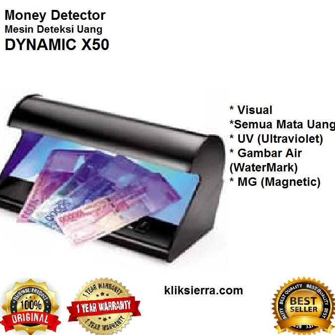 

Terlaris Dynamic X50 Mesin Deteksi Uang UV MG Money Detector SALE