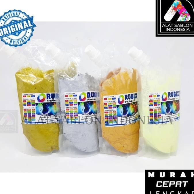 

Baru Tinta Sablon Plastisol Rubix Glow In The Dark 200Gr Premium