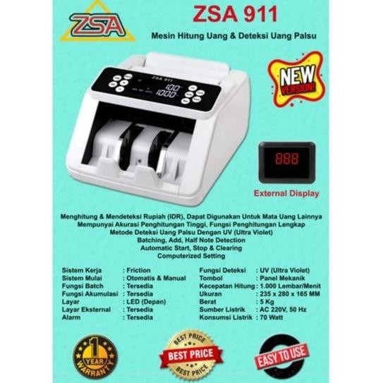

Terlaris ZSA 911 Mesin PENGHITUNG UANG FRICTION UV Garansi Resmi 1 Tahun SALE