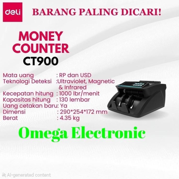 

Terlaris Mesin Penghitung Uang Deli CT900 Money Counter Machine CT 900 SALE