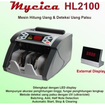 

Terlaris Mesin Penghitung Uang / Money Counter MyCica HL 2100 SALE