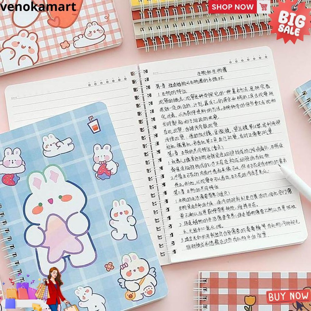 

(Part 1) Buku Tulis A5 //Notebook A5//Buku Tulis Sekolah Isi 60 Lembar D Promo Puncak
