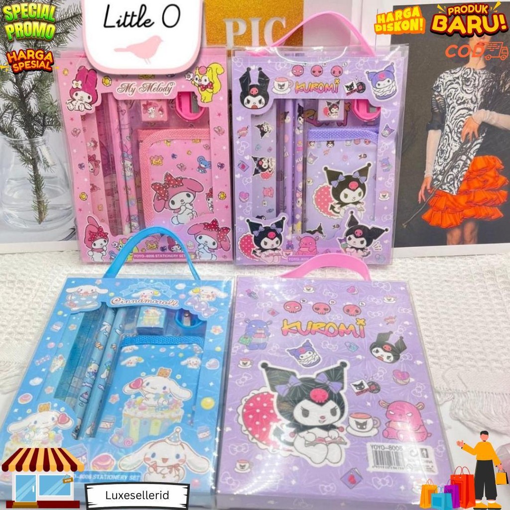

Paket Alat Tulis Stationery Set Anak 6In1 Hadiah Souvenir Paket Sanrio Dompet Mickey Princess D Termurah