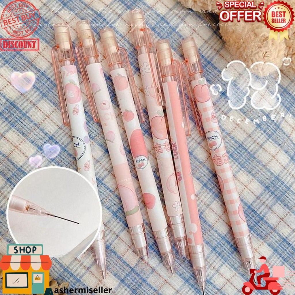 

Pensil Otomatis Kreatif Rasa Persik, Pensil Aktivitas Dengan Desain Menarik Untuk Siswa Sd, Pena Tekan Lucu D Terlaris