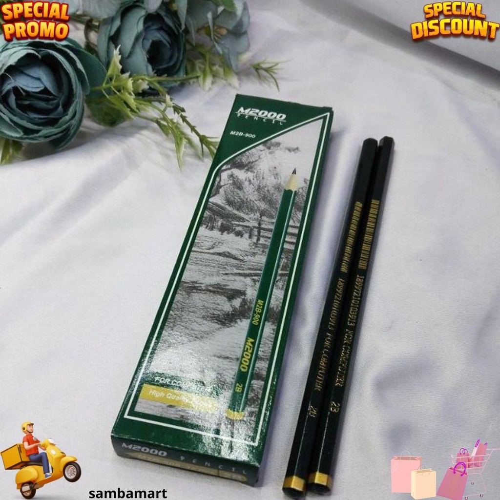 

Isi 12 Pcs Pensil 2B M2000 / Lapiz / Montana Computer Warna Murah D Gratis Ongkir