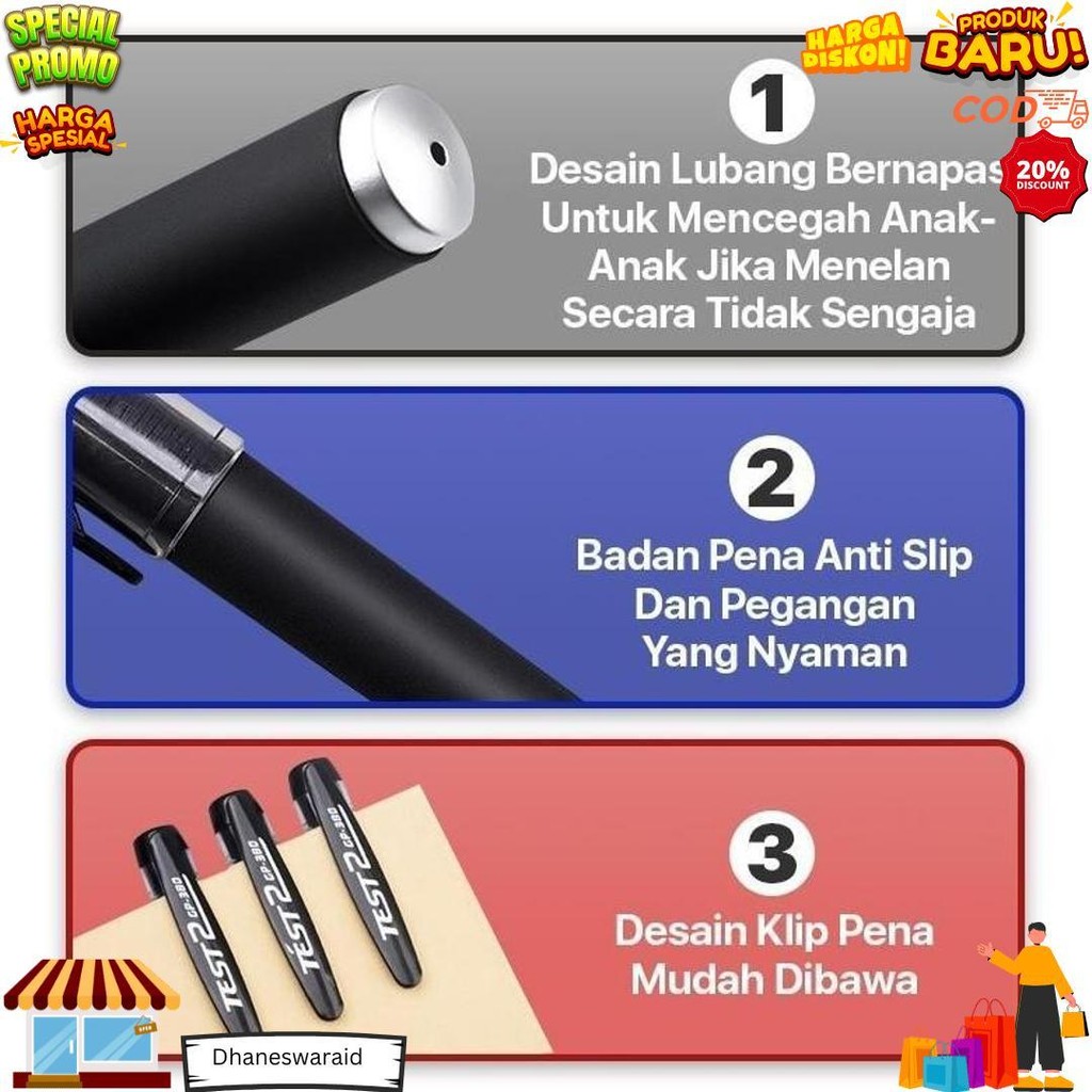 

(Bisa Cod) 50 Pcs Ballpoint Pulpen Bollpoin Perlengkapan Sekolah Perlengkapan Kantor Pensil Pena Alat Tulis Sabarstore D Gratis Ongkir