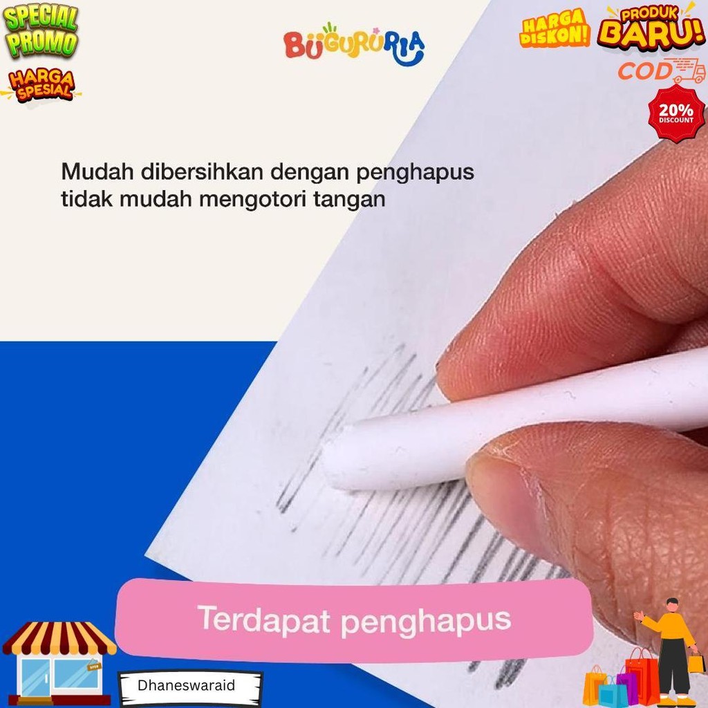 

Bu Guru Ria - Pensil Abadi Eternal + Penghapus / Pensil Tanpa Batas / Pensil Eternal Plus Eraser / Pensil Tidak Bisa Habis D Best Seller