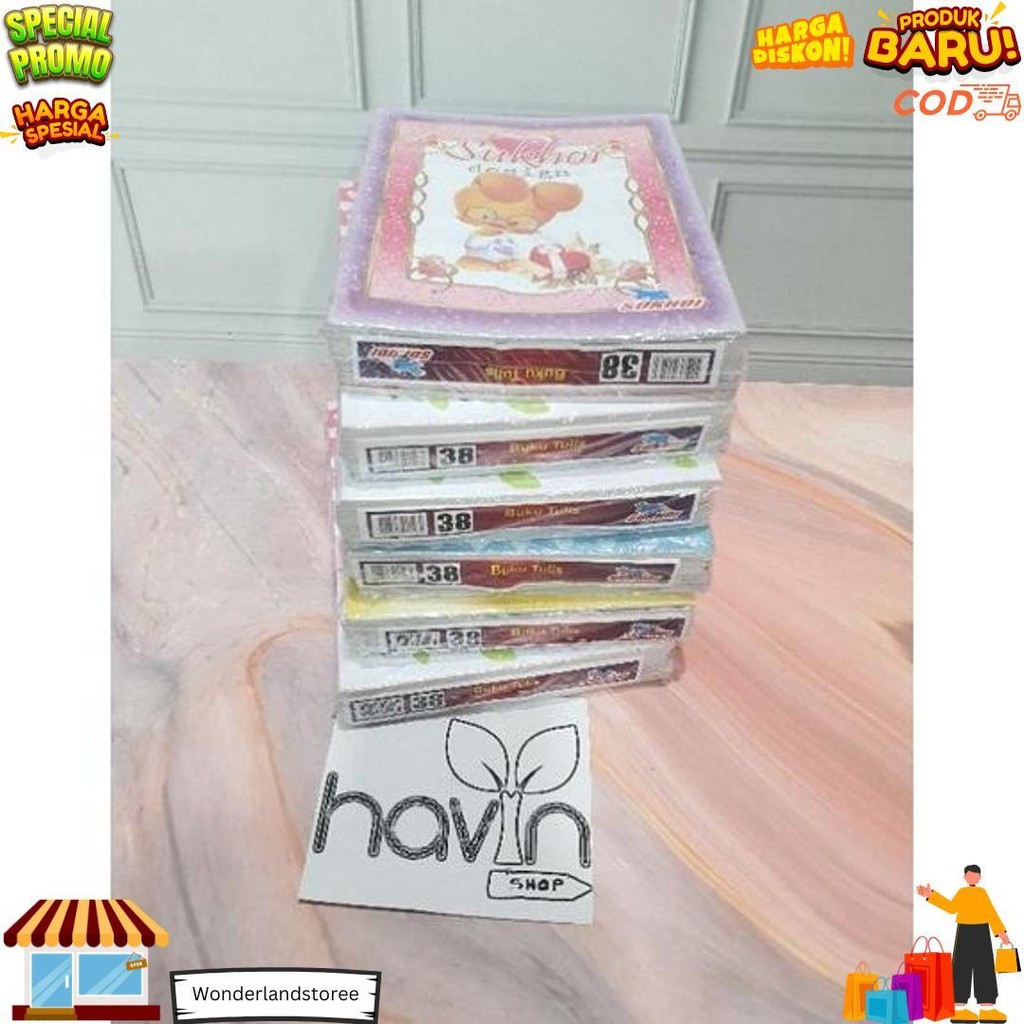 

(((Baca Keterangan Barang!!!))) (10Pc) Buku Tulis Murah Gambar 38 Lembar D Gratis Ongkir