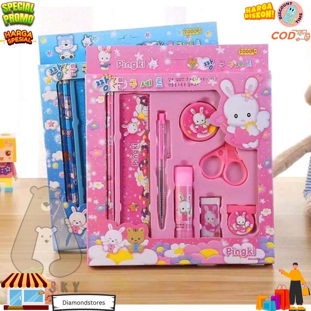 

Pensil Set 10 In 1 Alat Tulis Sekolah Anak Karakter Lucu Stationery Set D Termurah