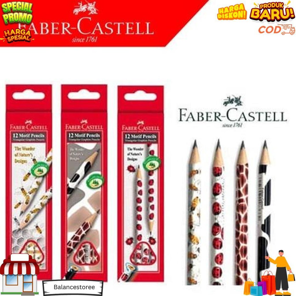 

Termurah Pensil Motif 2B Faber Castell 5 Motif Alat Tulis Sekolah - Satuan D Promo Puncak
