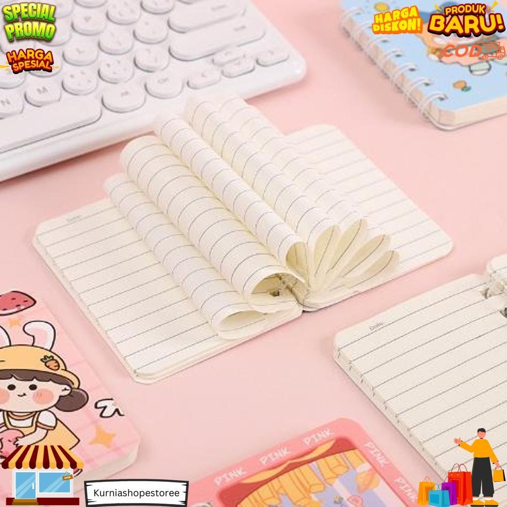 

Cod - B5865 Buku Catatan Kecil Notebook Ring Motif / Notebook Ring Motif / Buku Catatan Ring / Buku Mini Alat Tulis Portable D Termurah