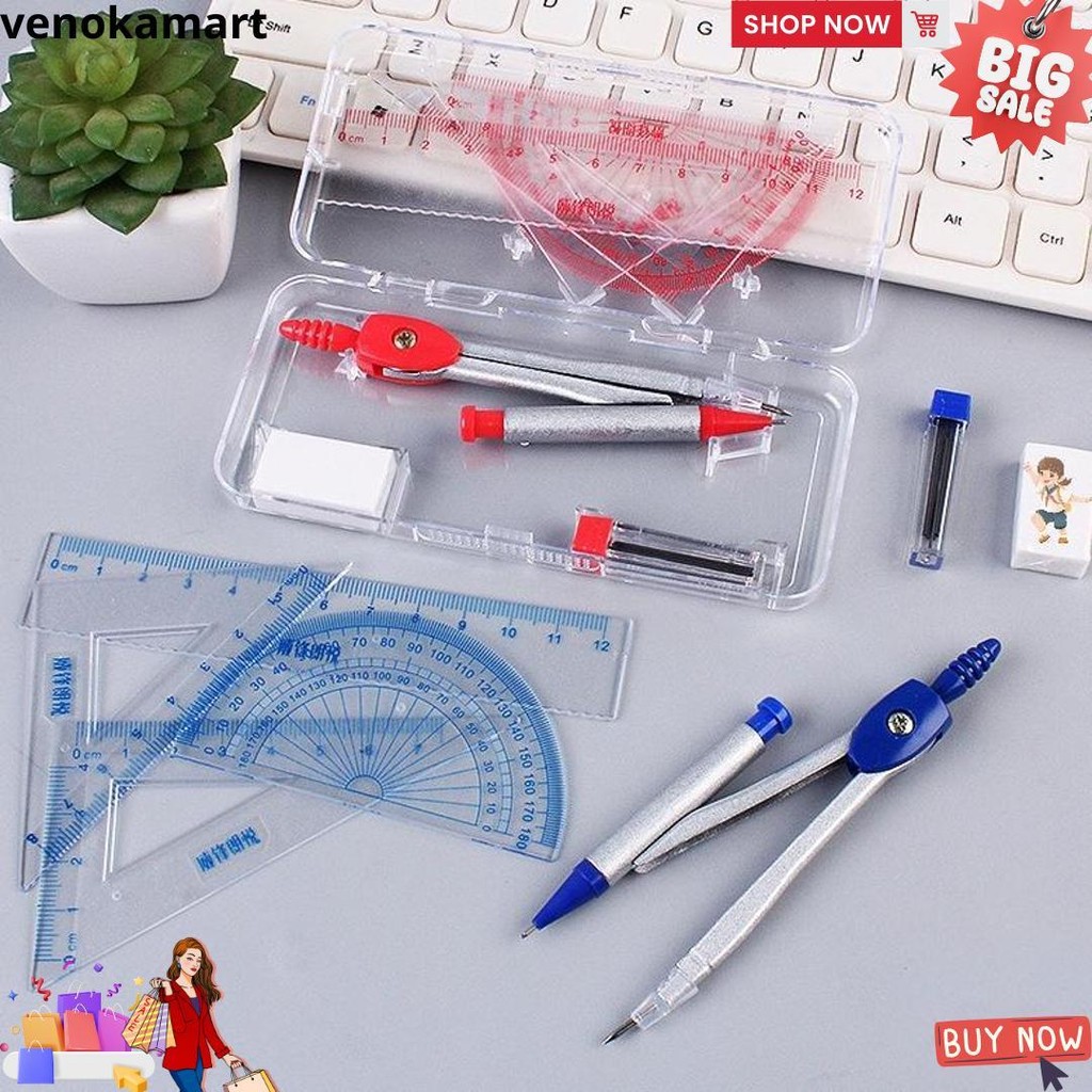 

Set Kompas/Set Penggaris Matematika/Set Kompas Sekolah D Best Seller