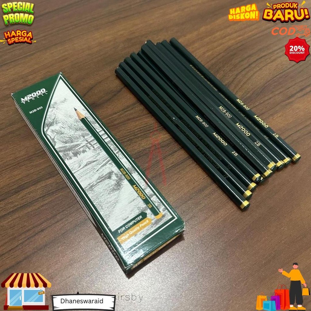 

Pencil / Pensil 2B (12Pcs) M2000 / Montana Hijau D Gratis Ongkir