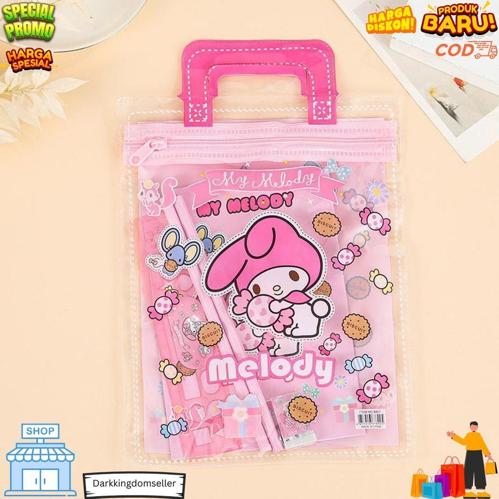 

Alat Tulis Set 6 In 1 Karakter Kuromi Murah Lucu Pouch Set Stationery Hadiah Anak Sanrio D Promo 4.4