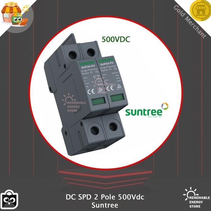 Grosir Dc Spd 2Pole 2P Arester Dc - Surge Protective Device Dc Anti Petir