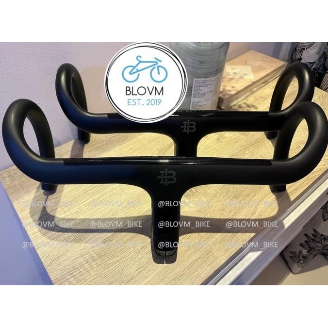 ready  Dropbar Carbon Black Inc Handlebar Carbon Roadbike Integrated Stem murah