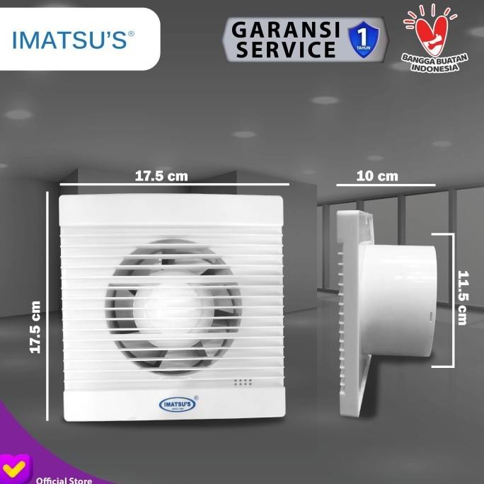Murah Exhaust Fan Toilet 5 Inch Exhaust Fan Mini Kamar Eksos Dinding Rumah Non COD