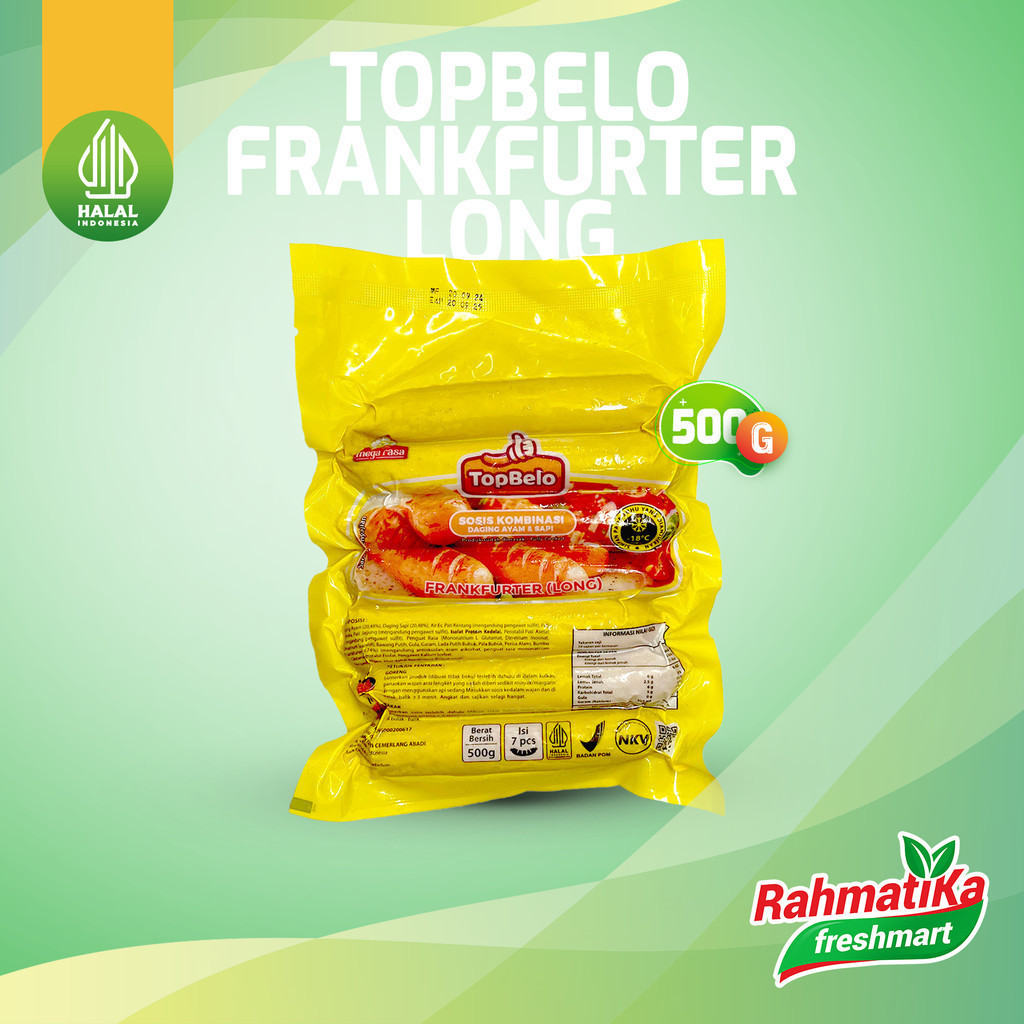 

Top Belo Sosis Kombinasi Frankfurter Long 500 gr Isi 7