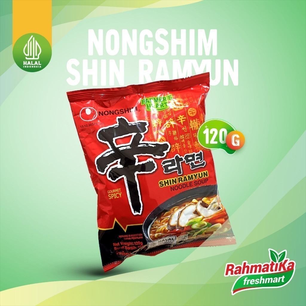 

Nongshim Shin Ramyun Spicy Mushroom Noodle Soup / Mie Instan 120 gram