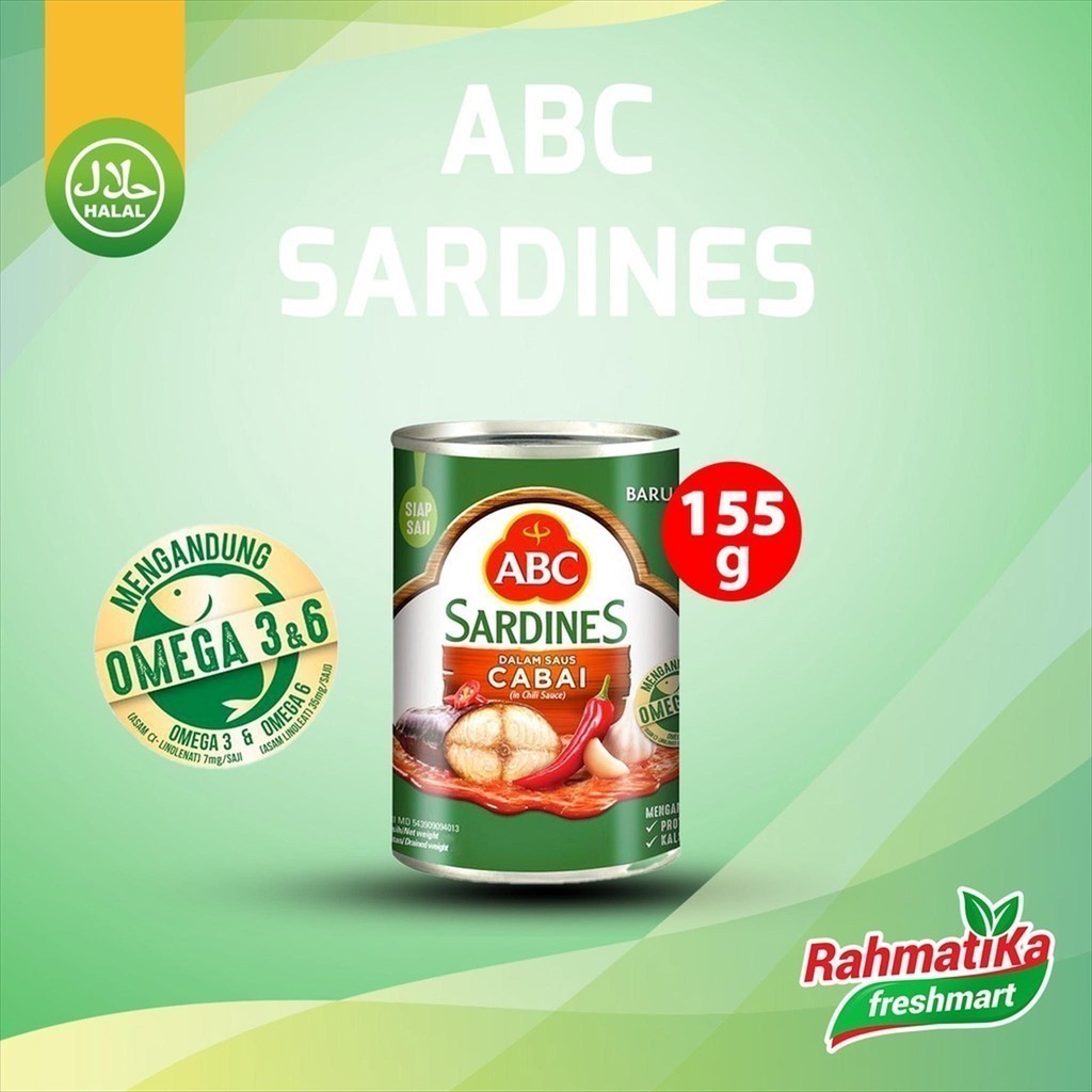 

ABC Sardines Saus Cabai 155 gr