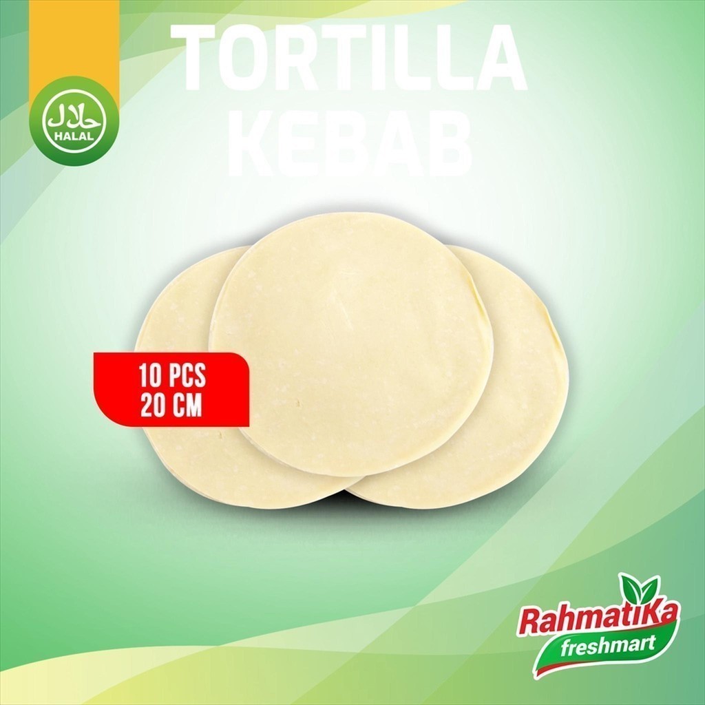

Kulit Kebab / Tortila Kebab Size 20 cm Isi 10 Pcs