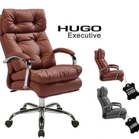 Sale Kursi Direktur Hugo Edisi Bagian Depan Kulit Asli