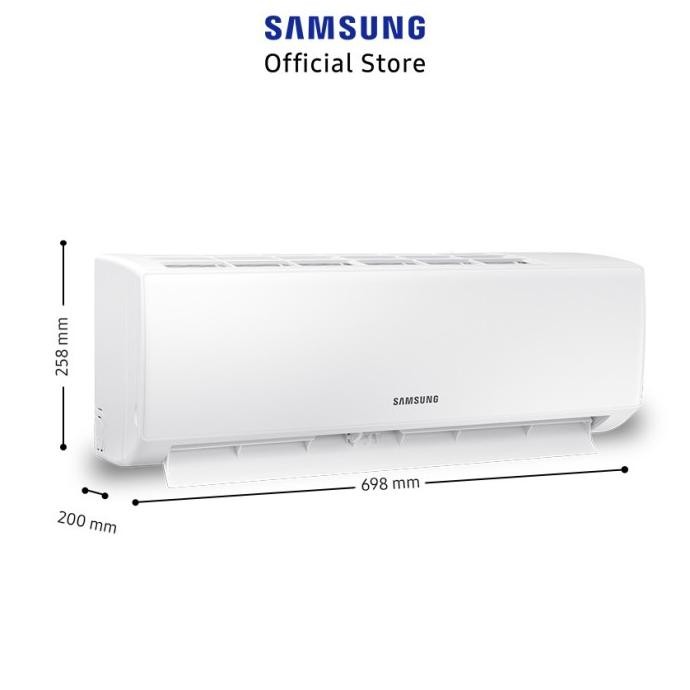 Murah Samsung AC 1/2 PK Alpha Inverter Air Conditioner dengan Smart Air Flow - AR05AYHLAWKNSE AC Sam