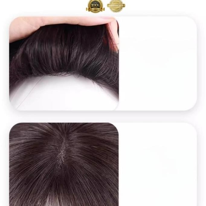 Grosir Wig Toupee Rambut Asli Human Hair Real Wig Penutup Uban Rambut Tipis Premium