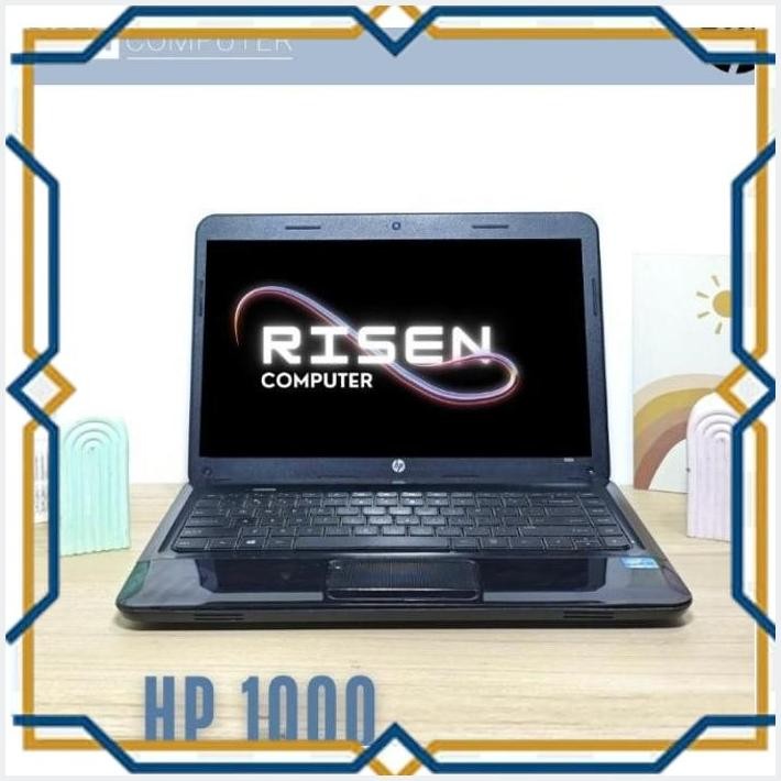 [SLS] SECOND LAPTOP HP 1000 AMD A4-330MX RAM 8GB SSD 128GB NOTEBOOK 14INCH SEKEN BEKAS