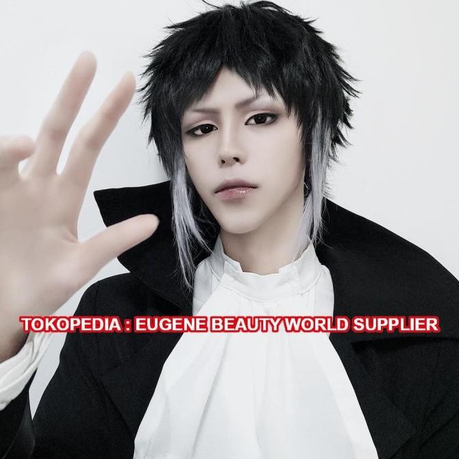 Promo Ready - Wig Cosplay Bungou Stray Dogs Akutagawa Ryunosuke Akutagawa