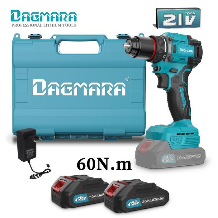 DAGMARA 21v Cordless impact drill D4812 Brushless Motor with 10MM bor portabel