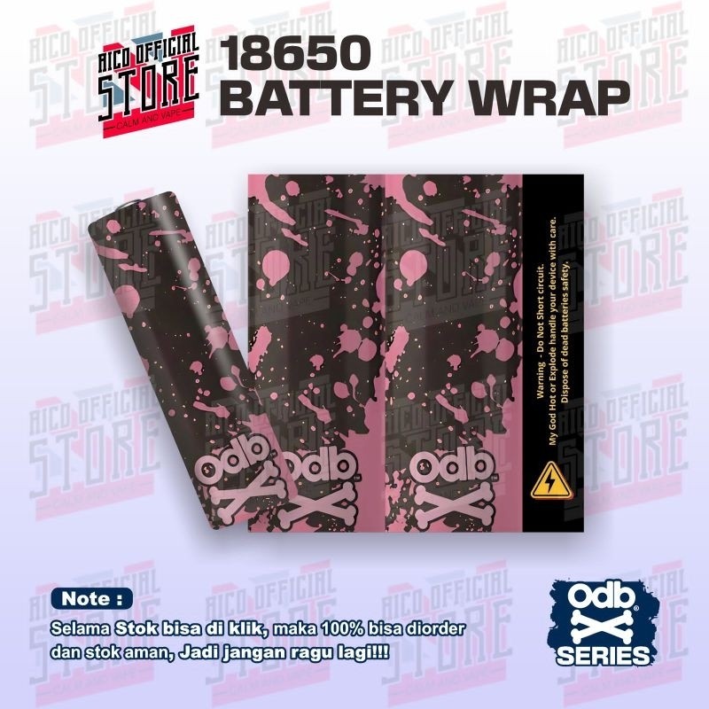 

*PromoGet2* Aico Wrap Baterai 18650 Uwu Series V1 Untuk Melindungi Dan Menghias Batre 70 Stiker Garskin HP/Case Custom COD