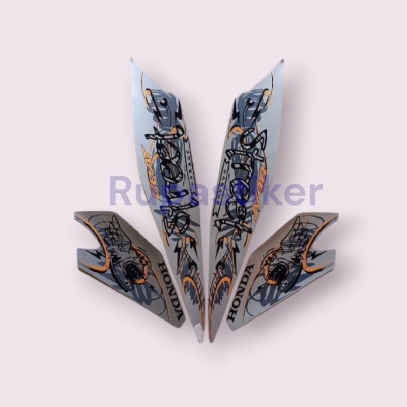 stiker striping skotlet lis body motor honda beat street fi cbs eco esp tahun 2021/2022