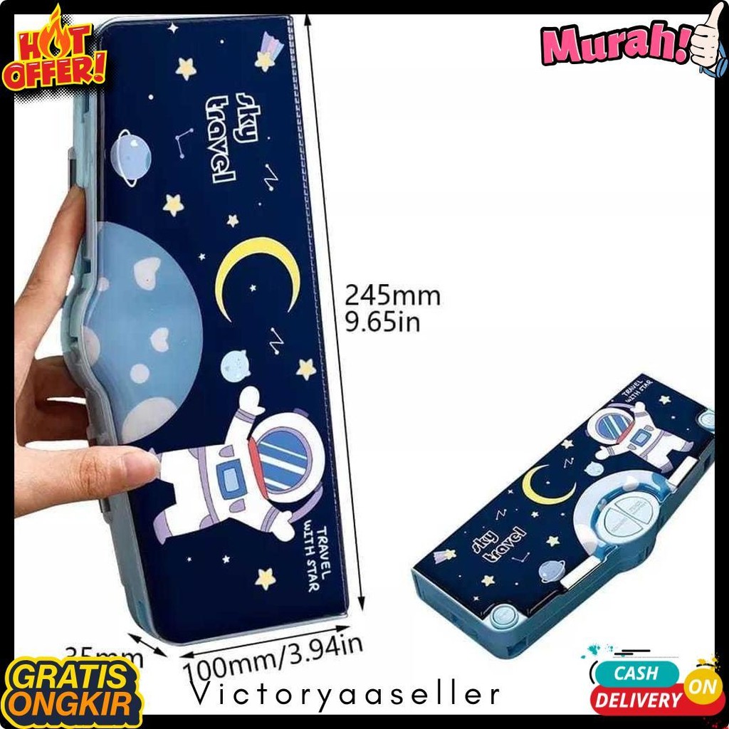 

( Zwq ) K001 Kotak Pensil Multifungsi Motif Kartun Untuk Laki Laki Perempuan / Tempat Pensil Serbaguna Anak Sekolah Tk Sd Diskon Setengah Harga