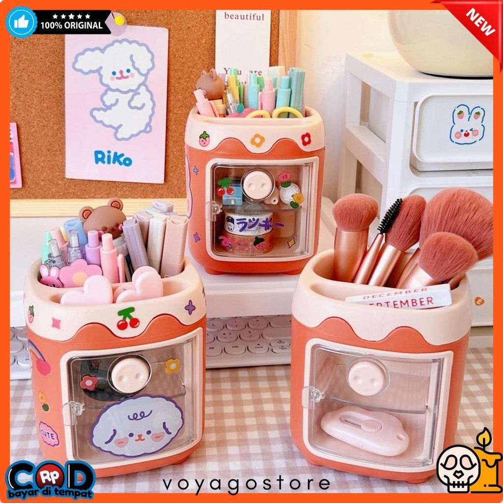 

Modis Multifungsi 2-Tier Laci Kotak Penyimpanan/Multifungsi Lucu Tempat Pena/Kantor Desktop Penyimpanan Pena Case St145 Flash Sale! Diskon Hingga 70%