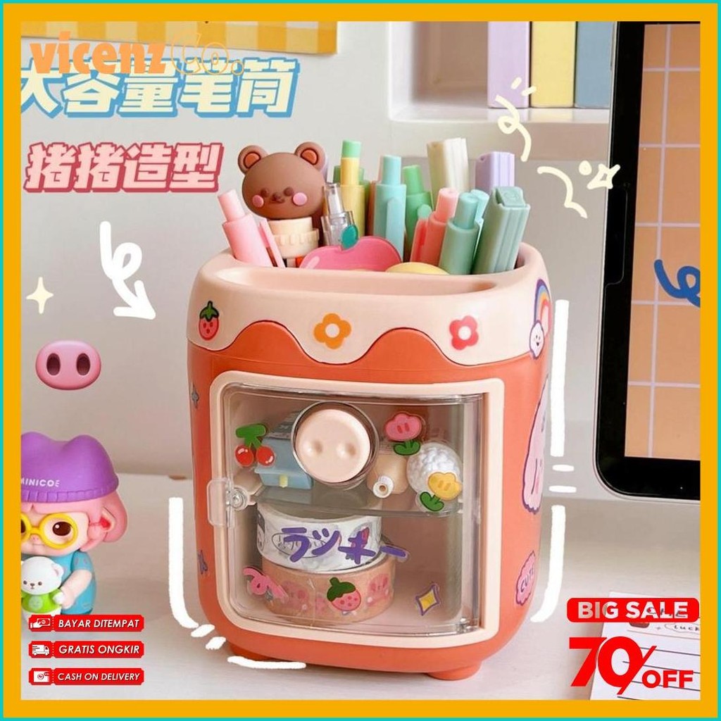 

Modis Multifungsi 2-Tier Laci Kotak Penyimpanan/Multifungsi Lucu Tempat Pena/Kantor Desktop Penyimpanan Pena Case St145 Flash Sale! Diskon Hingga 70%