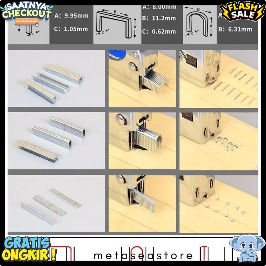 

Staples Gun Tacker Mollar 3 In 1 / Staple Jok Tembak Hekter 3 Way Dapat 3 Jenis Paku/3 In 1 Staples Gun Tacker Mollar Flash Sale! Diskon Hingga 70%