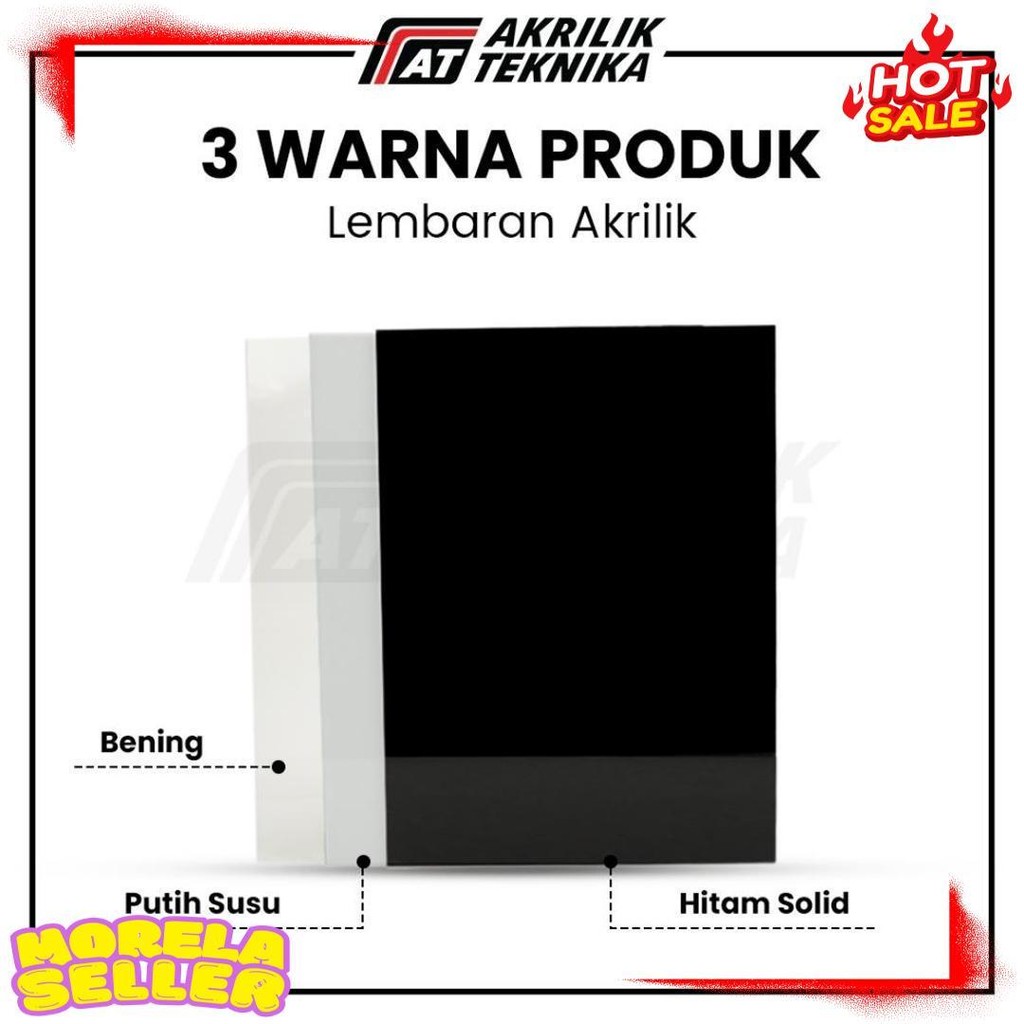 

Lembaran Akrilik A3 5Mm / Acrylic Sheet Clear / Akrilik Bening Hitam Putih Diskon