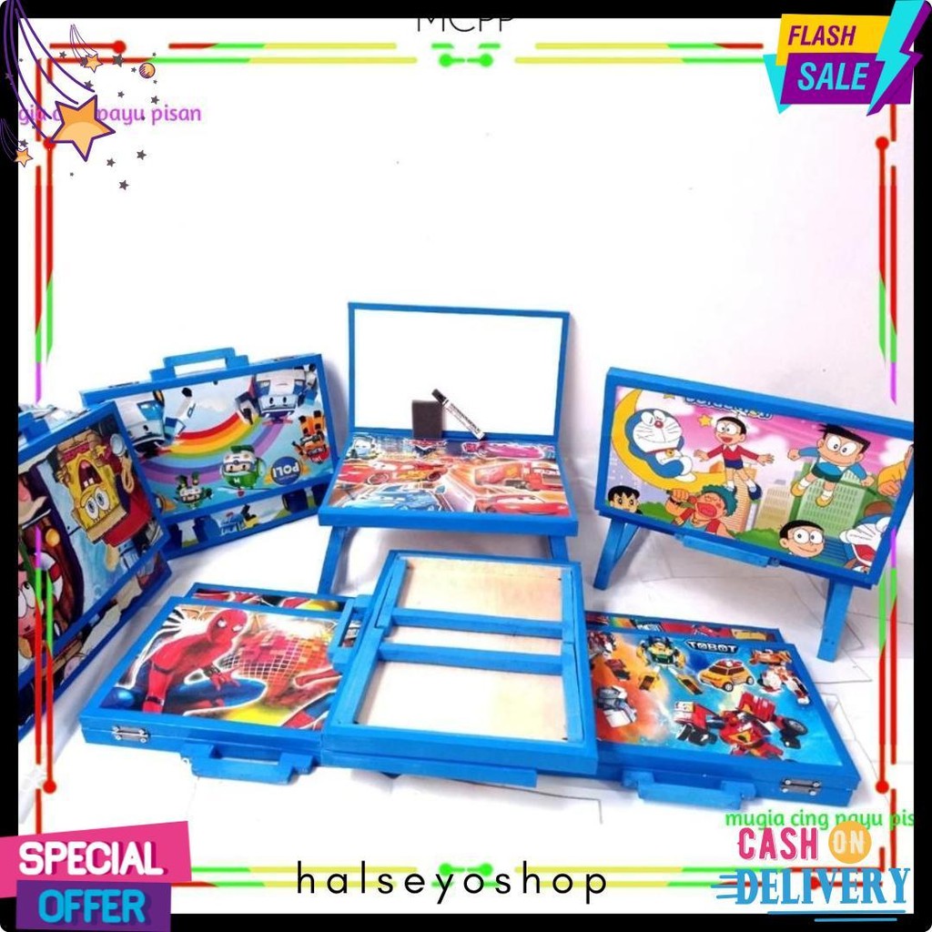 

Meja Belajar Anak Plus Papan Tulis Lipat Karakter Anak Minimalis Gratis Spidol Dan Penghapus Flash Sale! Diskon Hingga 70%