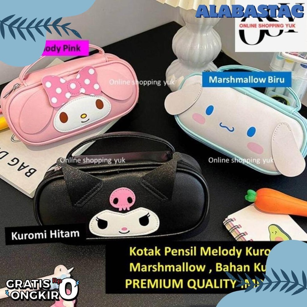 

Tempat Pensil Sanrio , Kotak Pensil Kuromi , Tas Kosmetik , Pouch , Motif Kuromi / Cinnamoroll / My Melody , Import Premium. Online Shopping Yuk. Kapasitas Besar. Bahan Kulit , Kuat & Sangat Cantik Exclusive. Flash Sale! Diskon Hingga 70%
