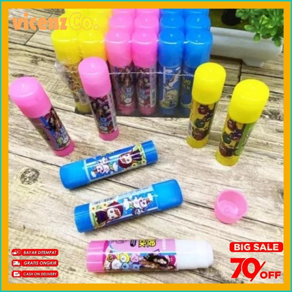 

(24Buah) Lem Stik 10Grm / Glu Stik Kertas Diskon Setengah Harga