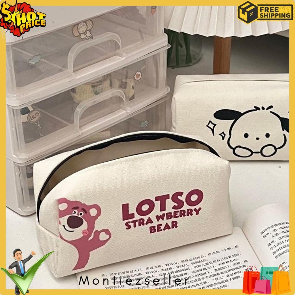 

Ins Pacha Anjing Tas Pensil Cute Strawberry Bear Tas Pensil Jaring Merah Kapasitas Besar Siswa Sekolah Dasar Smp Peralatan Penyimpanan Tas Diskon Setengah Harga