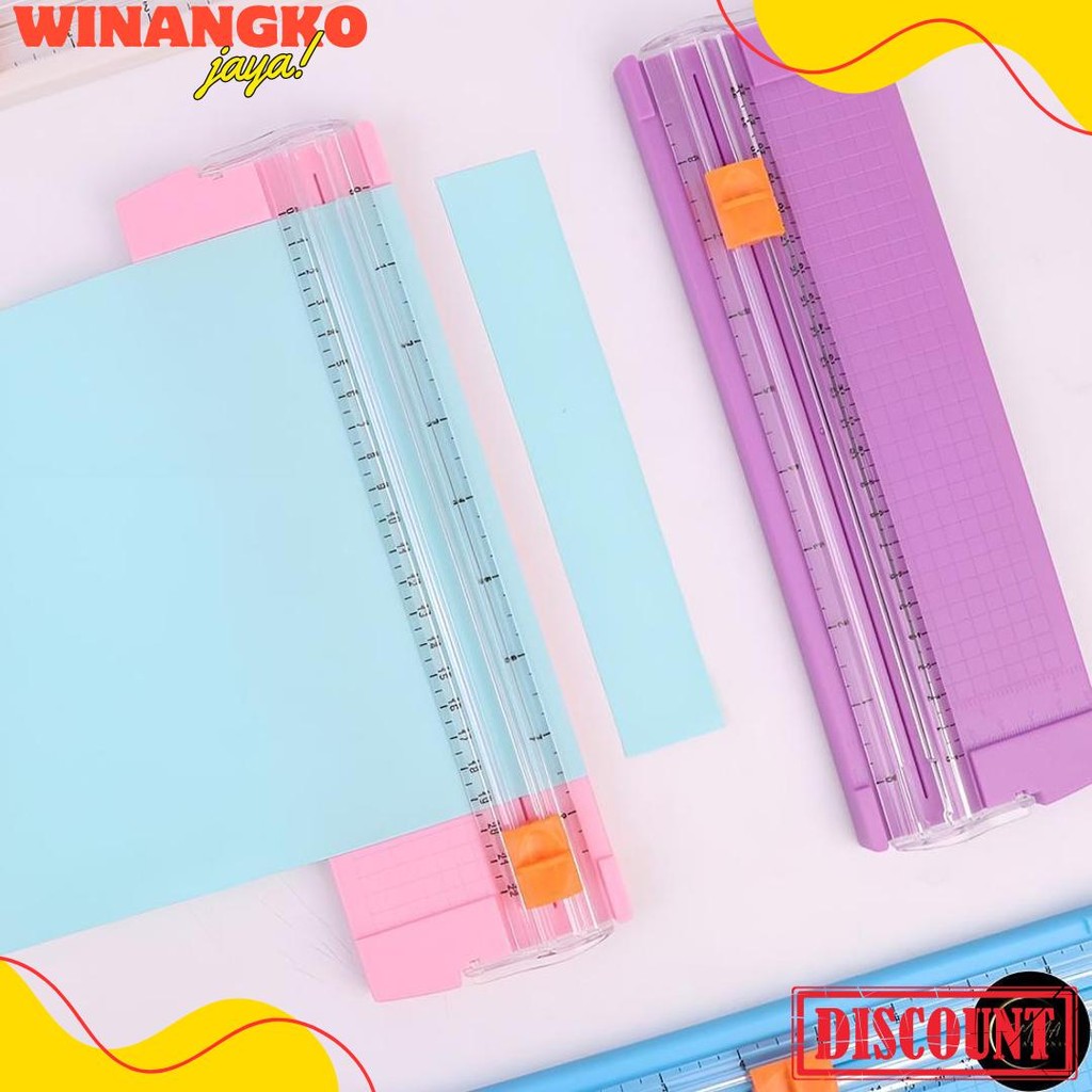 

Em Alat Pemotong Kertas Portabel Paper Cuter Trimmer Diskon Setengah Harga