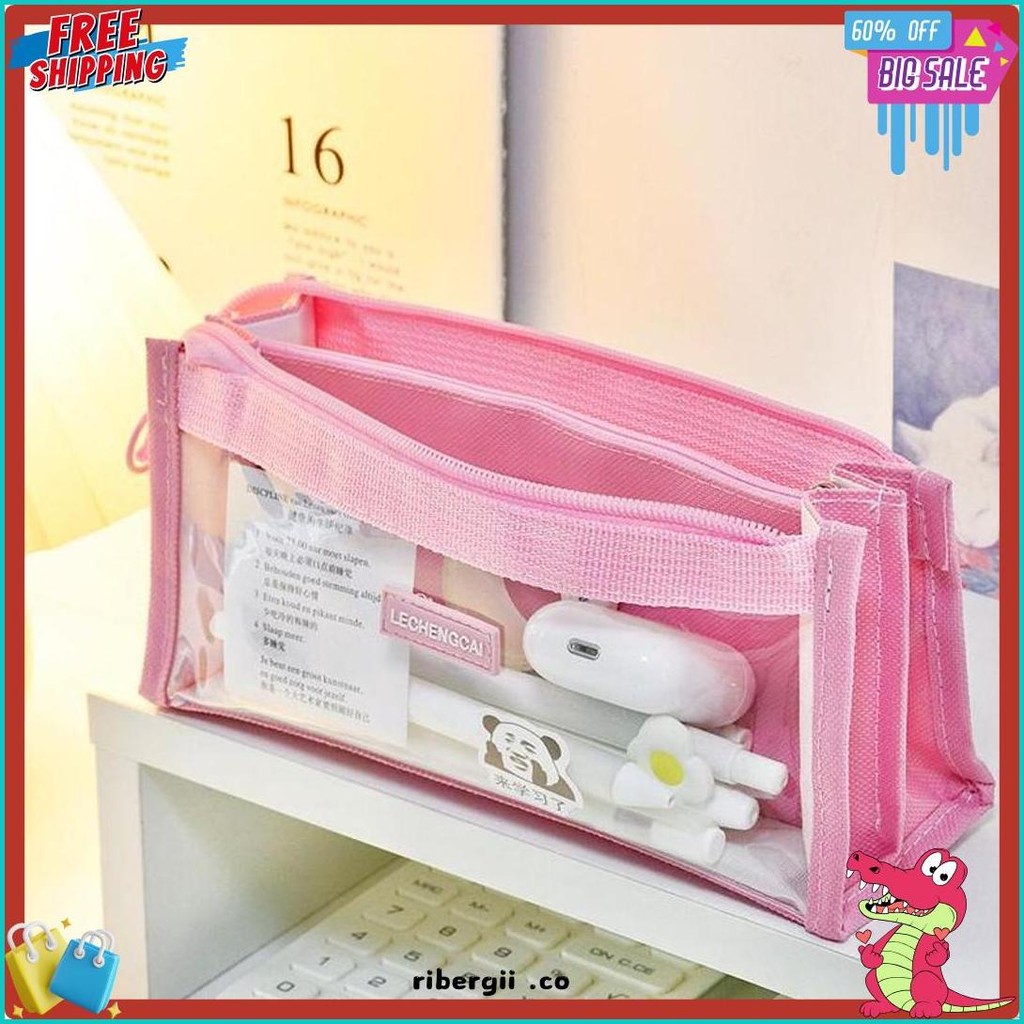 

[Miloli] Kotak Pensil Lechengcai Tempat Pena Kosmetik Kapasitas Besar Pvc Transparant Stationery - F0209 Terlaris! Produk Ini Banyak Dicari