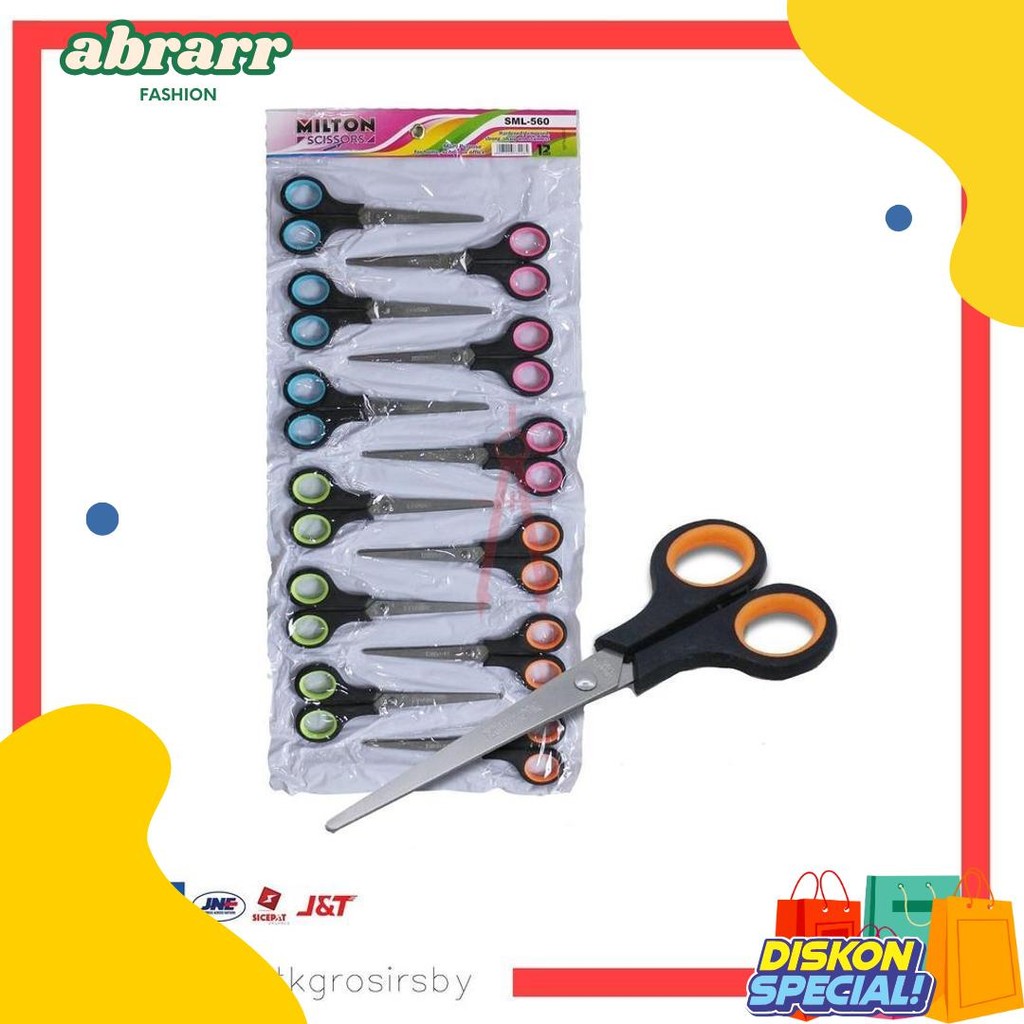 

Gunting (12Pcs) Renteng Milton Sml 560 Flash Sale! Diskon Hingga 70%
