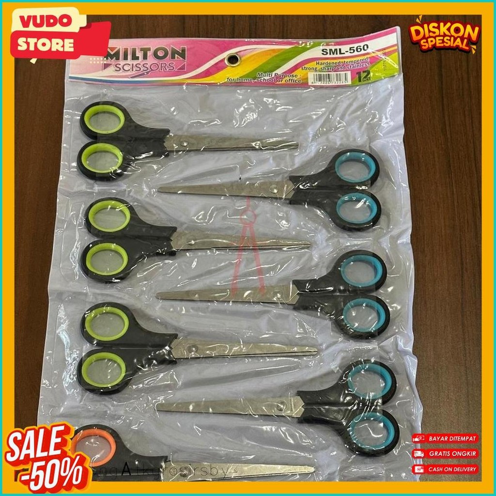 

Gunting (12Pcs) Renteng Milton Sml 560 Terlaris! Produk Ini Banyak Dicari