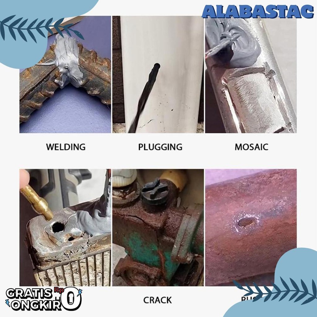 

100G Untuk Reparasi Mobil / Rumah (Lem Besi Kayu Kaca Plastik Karet Metal)Lem Perekat Super Pasta Perbaikan Metal Casting Glue Terlengkap Dan Termurah