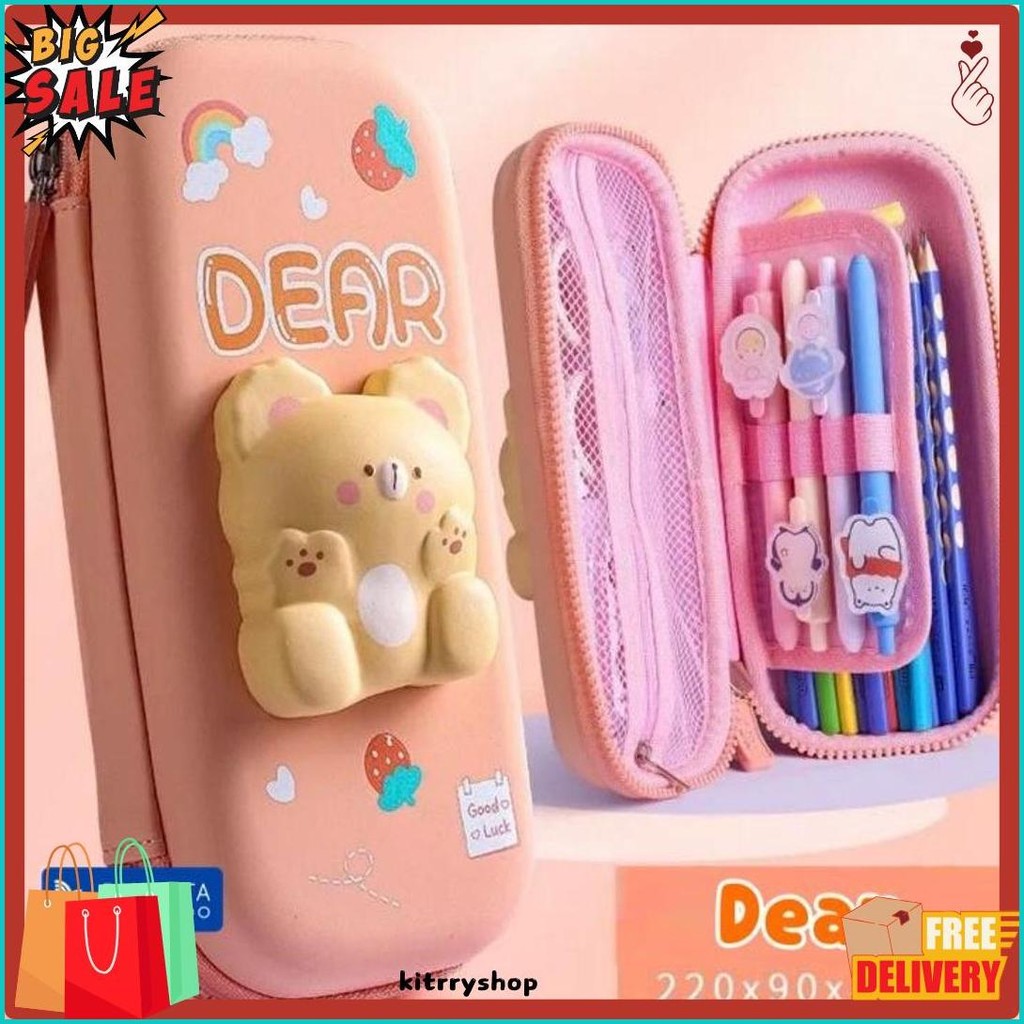 

Kotak Pensil 3D Squishy Tempat Pensil Hardcase Waterproof Pencil Case Anak Lucu 2 Tingkat 2 Lapis Terlengkap Dan Termurah