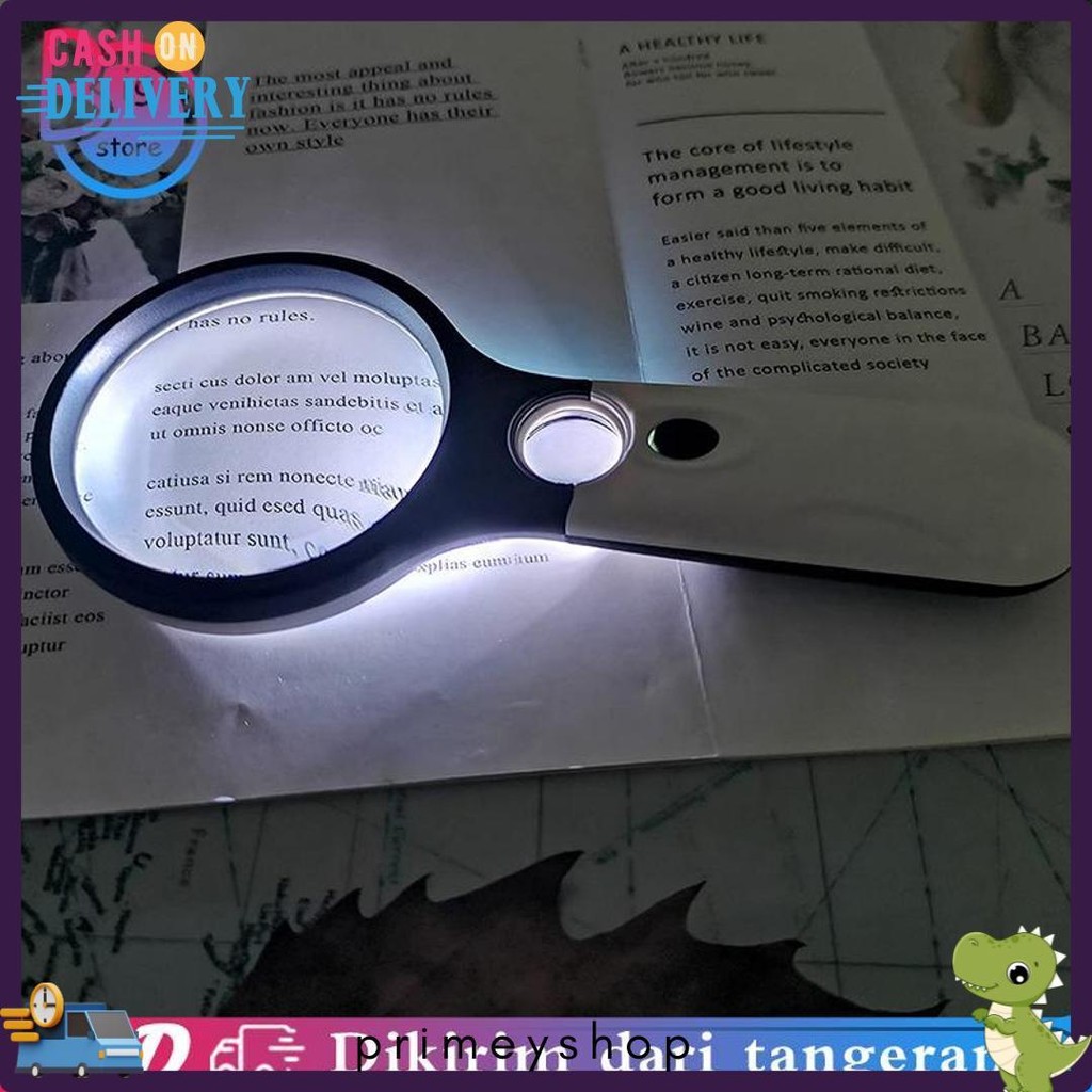 

2 In1 Lampu Kaca Pembesar Led Membaca Magnifying Glass Dengan Lampu Diskon